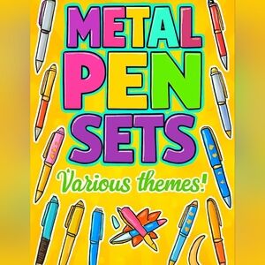 Colorful Metal Pen Set - Various Themes